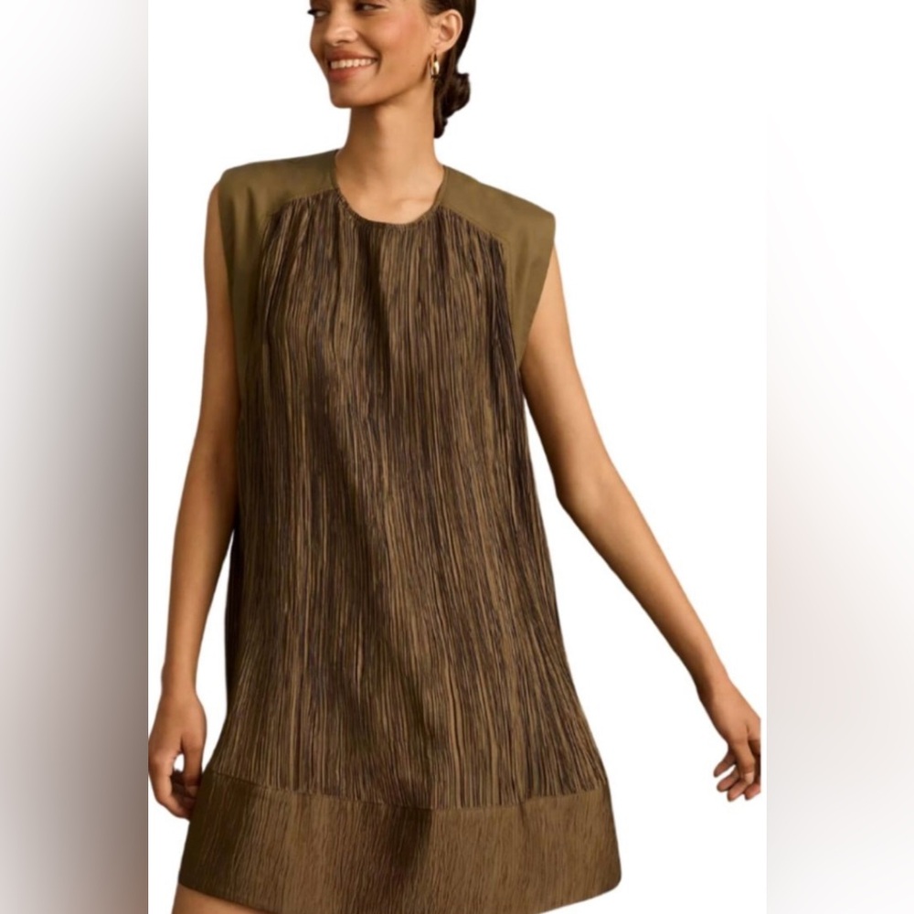 Anthropologie pleated dress